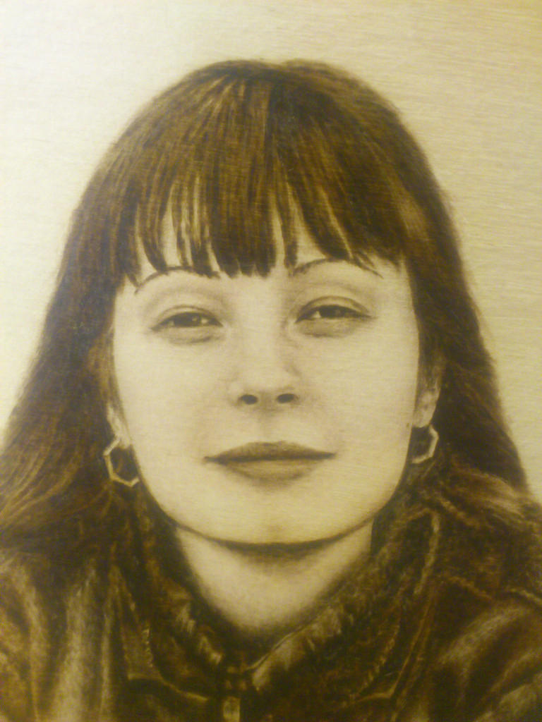 Human Portrait Pyrography Portret (increased). Pyrography by SherPic on DeviantArt
