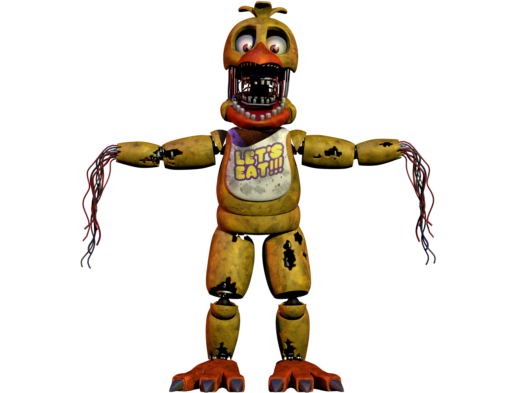 Withered Chica by VFario on DeviantArt