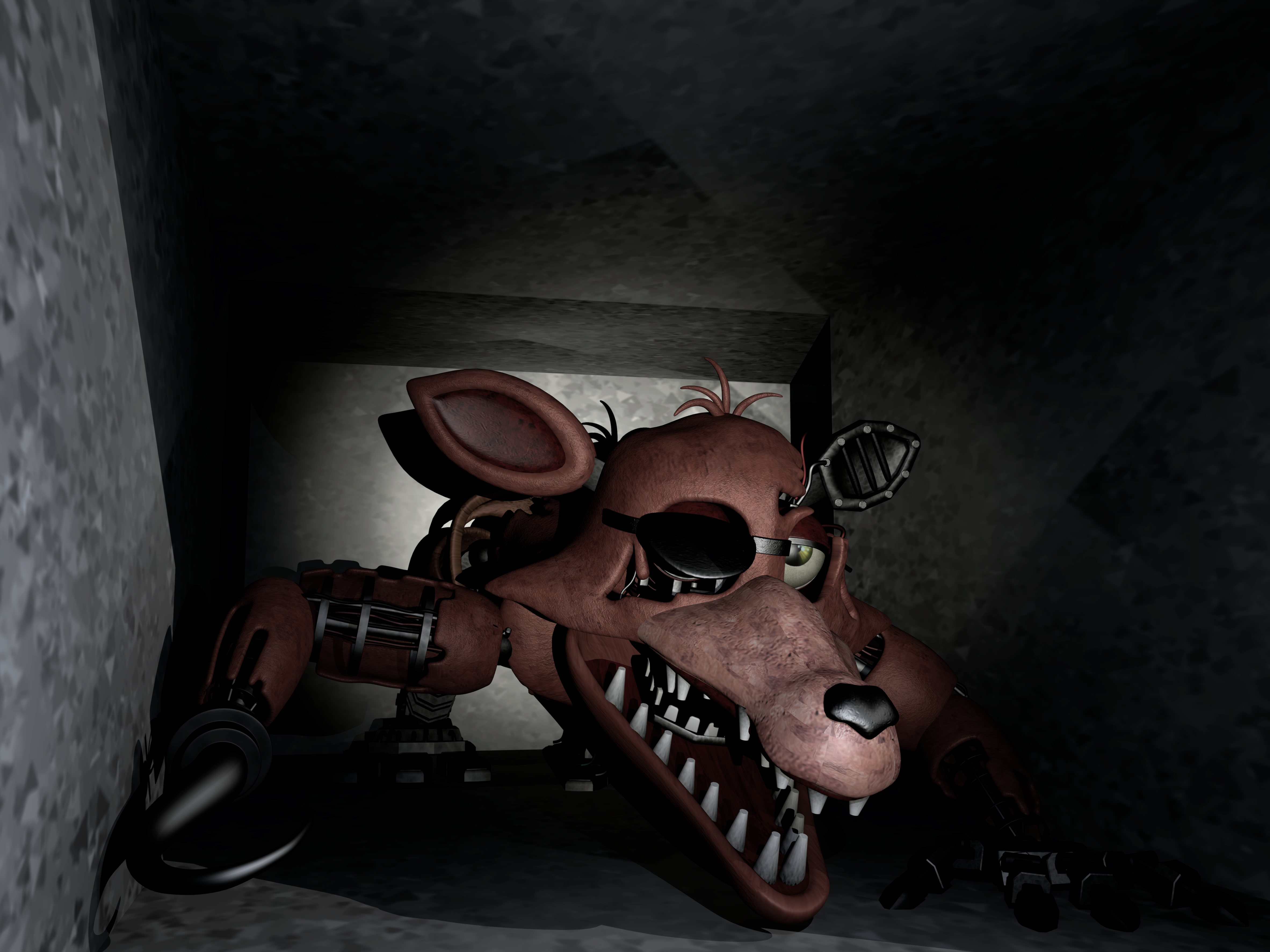 FNaF 2 Human Withered Foxy by HideInBedroom on DeviantArt