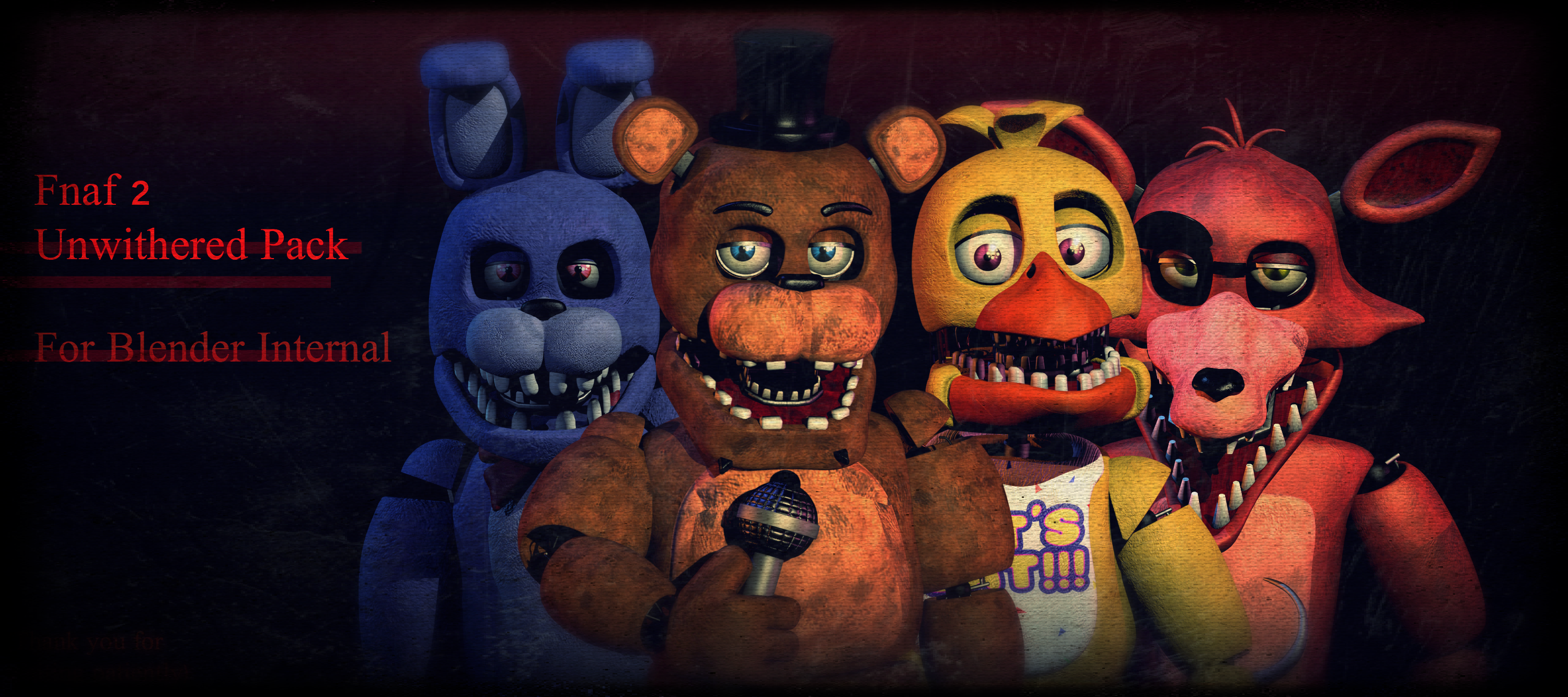 Fnaf 2 Withered Animatronics [FIXED DOWNLOAD PACK] by CoolioArt on  DeviantArt