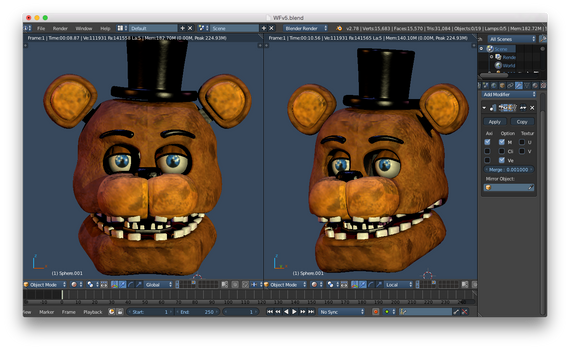 Withered freddy v5 head W.I.P 2