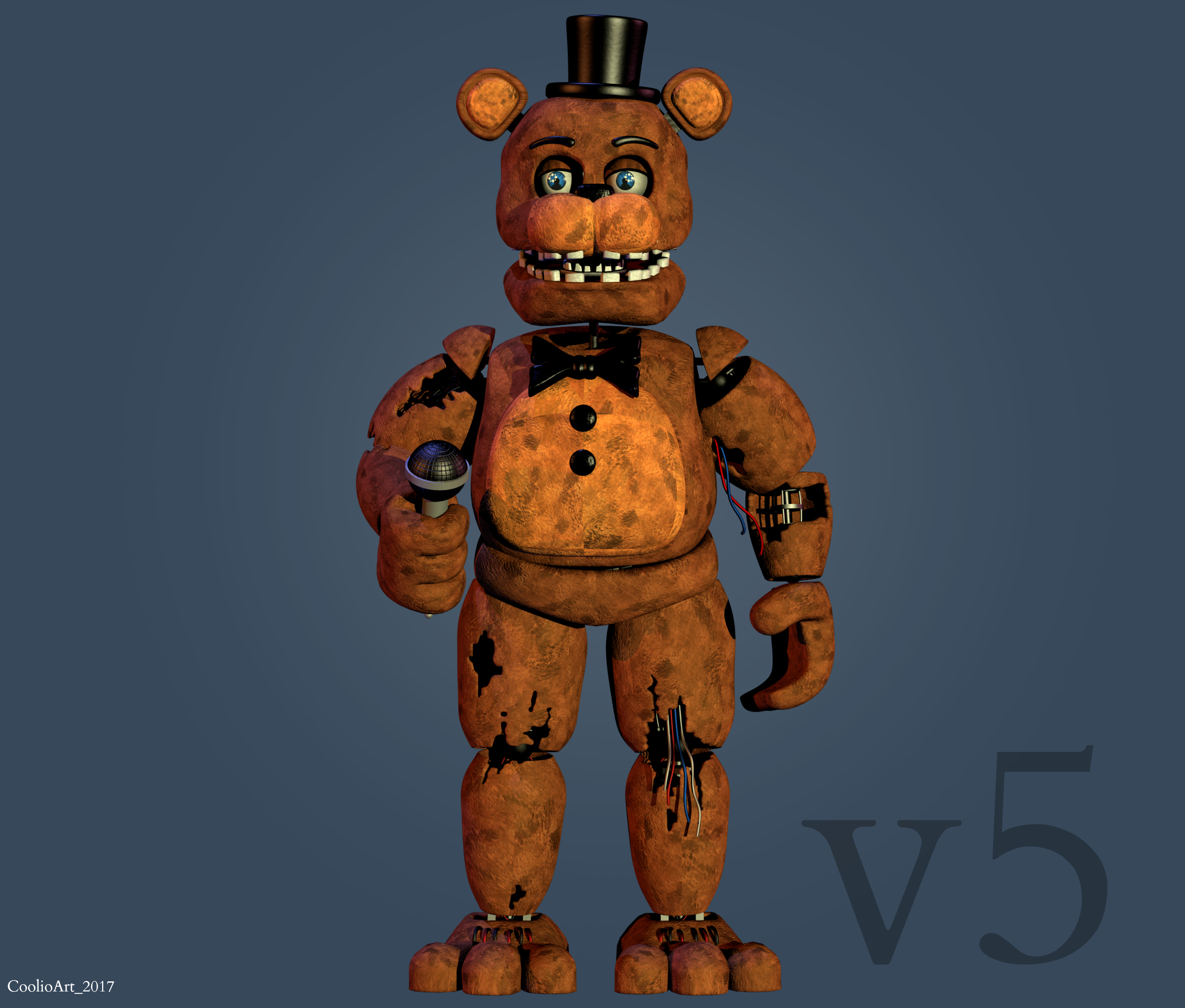 Withered Freddy Comparison by YinyangGio1987 on DeviantArt