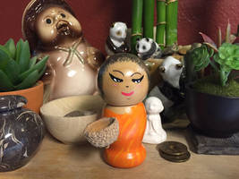 Buddhist Monk kokeshi