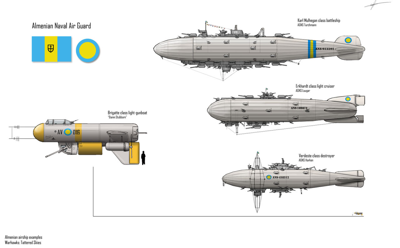 Warhawks- Almenian Airships by Csp499