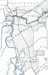 Real Map #1: Sacramento and its Surrounding Areas