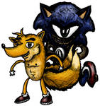 Sonic and Tails Forever 2011 by sergiocornaga