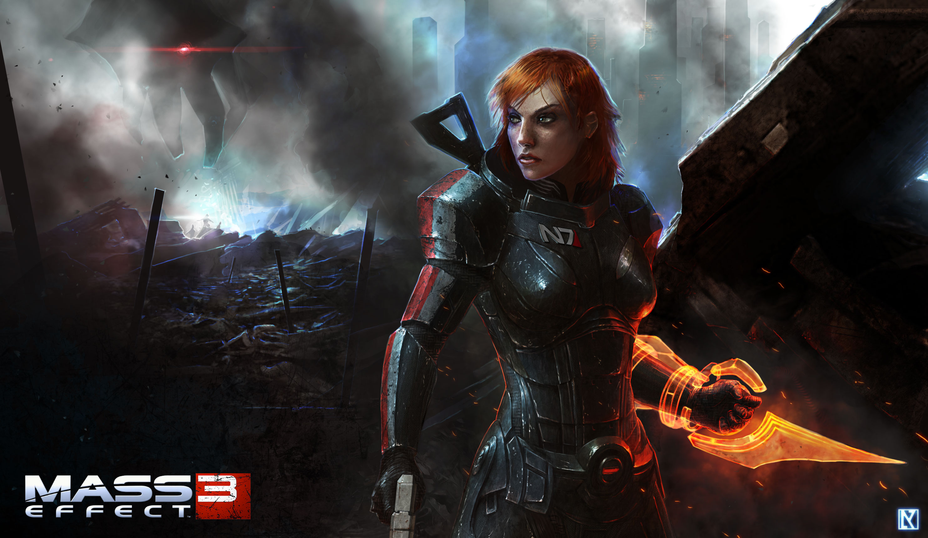 Mass Effect 3: Commander Shepard Promotional Art