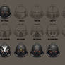 Black Templar Helmet Sketches
