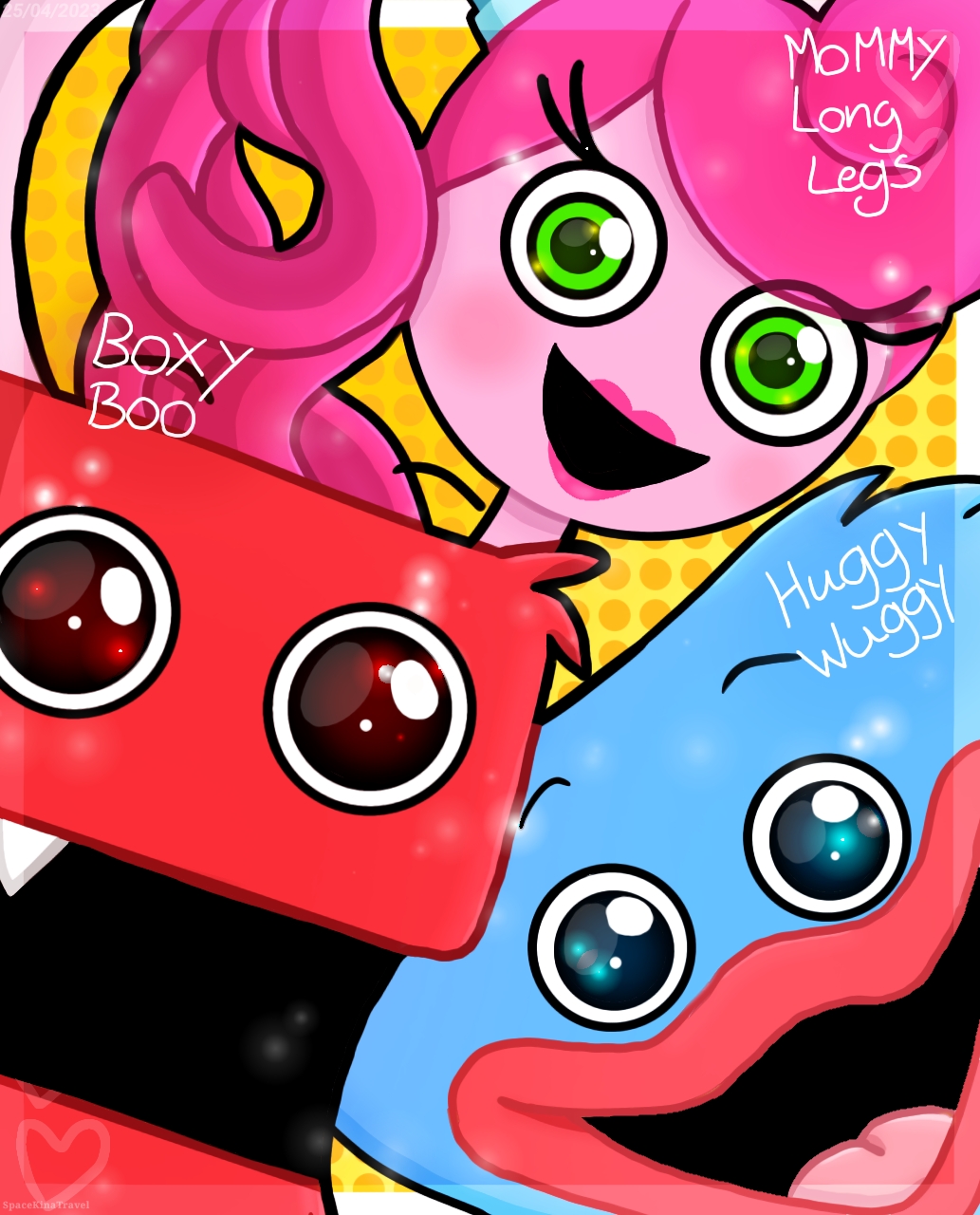 boxy boo x box she boo fanart poppy playtime proyect playtime in 2023