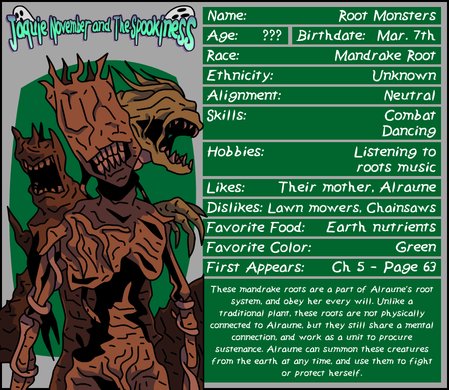 Character Profiles S2 - Root Monsters by Jaquie-November on DeviantArt