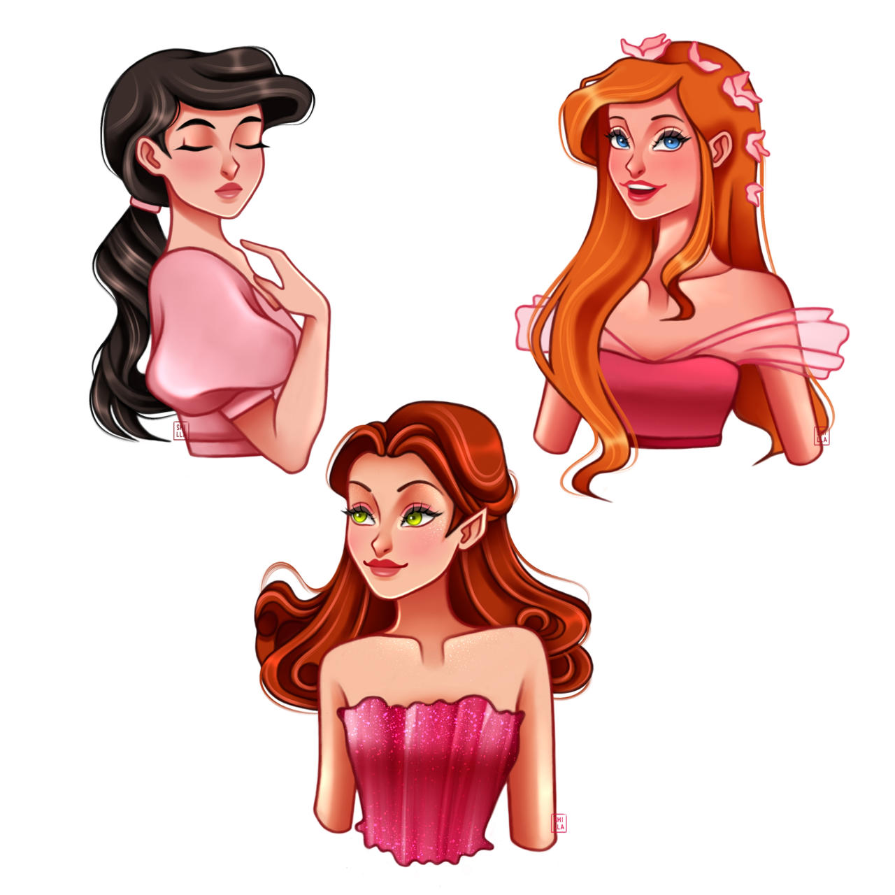 Pink Lady Deviantart Pink Ladies 3 by Smillart on DeviantArt