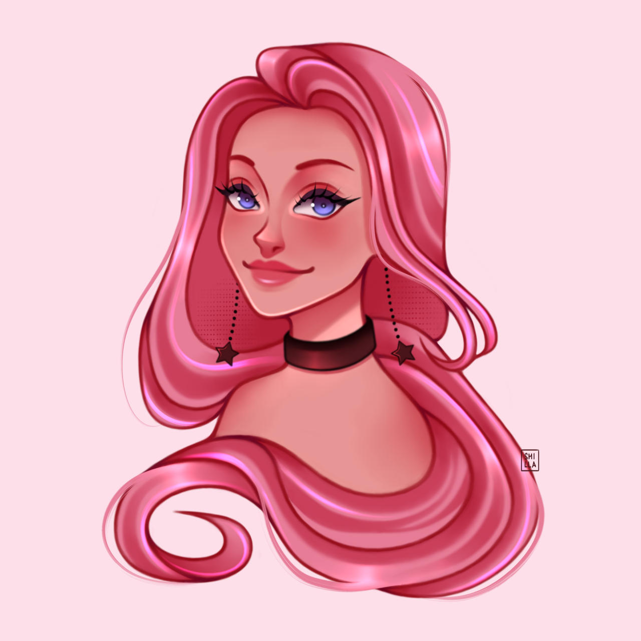 Pink Hair by Smillart on DeviantArt