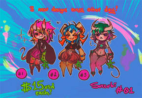 OPEN 3/3 [Succubi Adoptables 01] by anem0ia