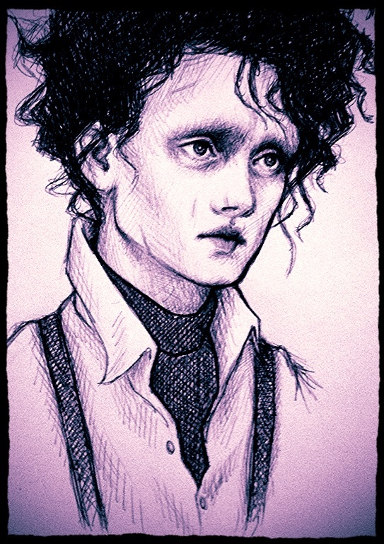 Edward Scissorhands- ballpoint pen