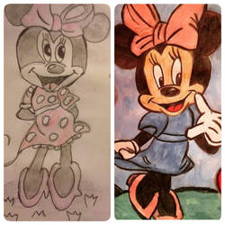 Minnie 3 years ago and Minnie now 