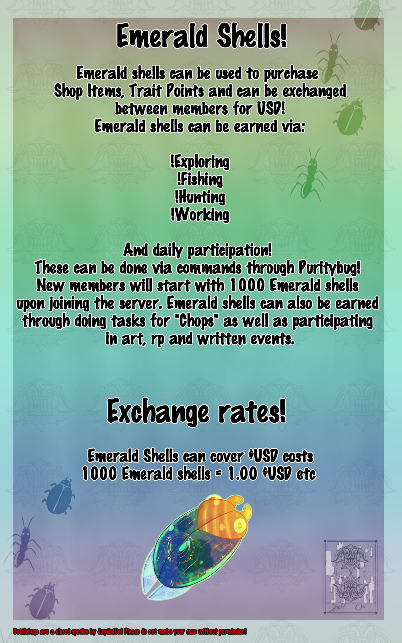 10 Emerald Shells! by Jayded-Oni on DeviantArt