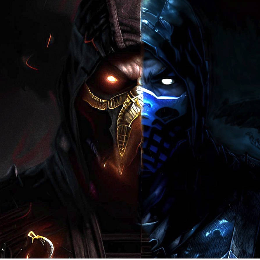 Mortal Kombat Wallpaper 4K, Sub-Zero, Scorpion