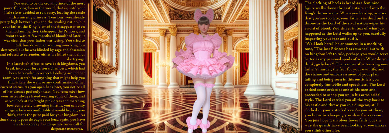 Ess Girl. Deviantart Long Lost ''Prince''ess (Crossdressing Caption) by CathLexio3 on DeviantArt
