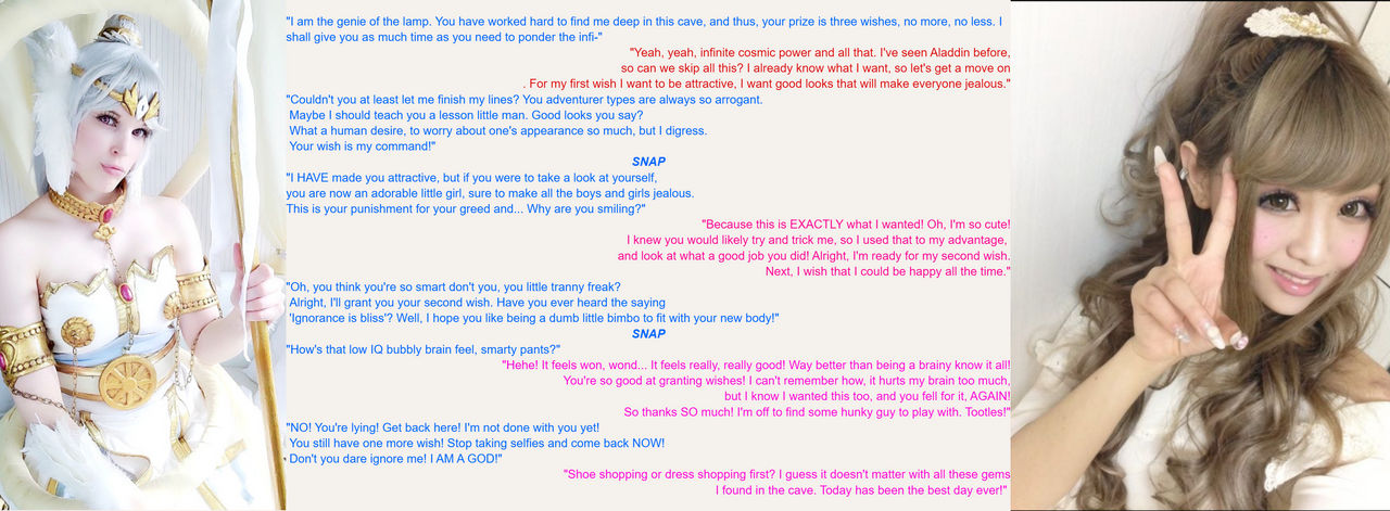 Genie Tricked Bimbo TG Caption By CathLexio3 On DeviantArt genie-tricked-bimbo-tg-caption-by-cathlexio3-on-deviantart