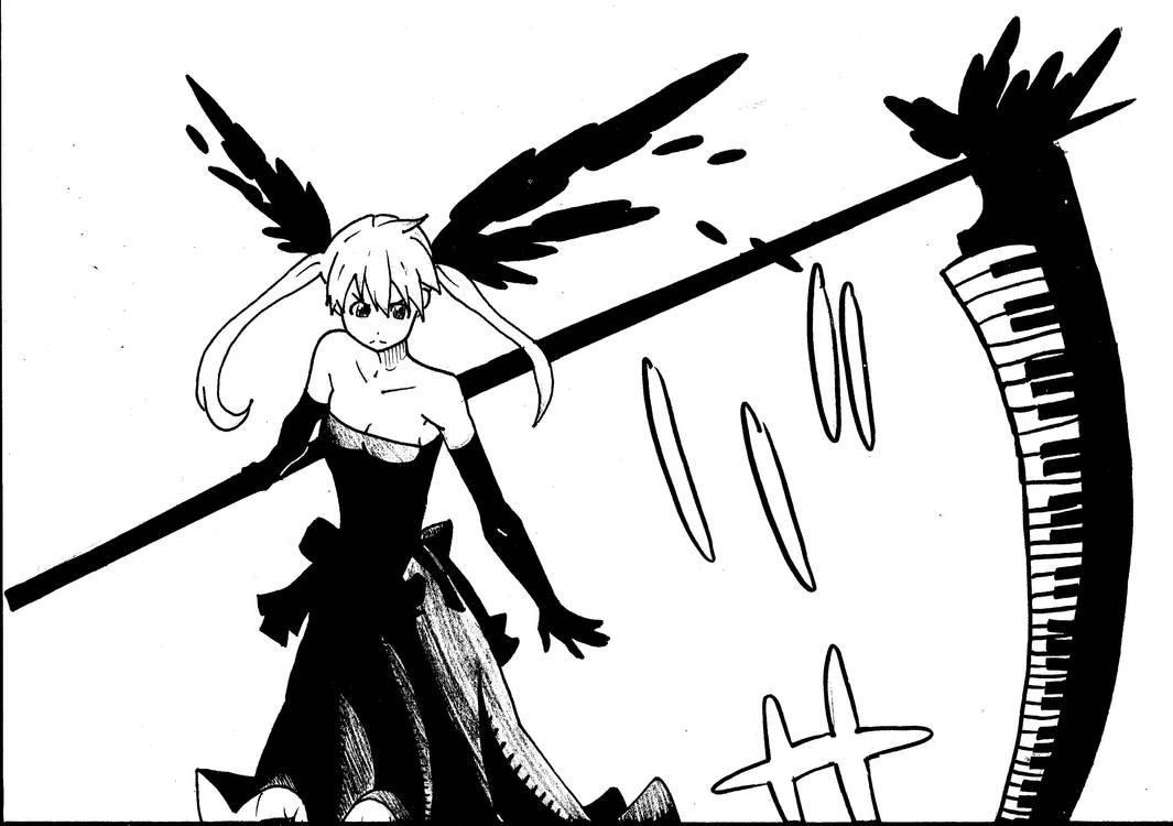 soul eater maka black blood dress Maka