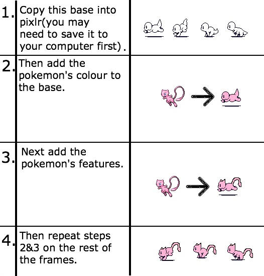 Chibi Run Cycle Tutorial Guide to chibi runners by RaikouSpritingSchool on DeviantArt