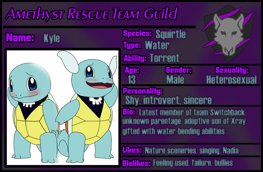 Pokemon Rescue Guild Pokemon Rescue Team BIO - Kyle UPDATED by Xrayleader on DeviantArt