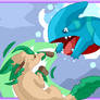 Gible vs Leafeon