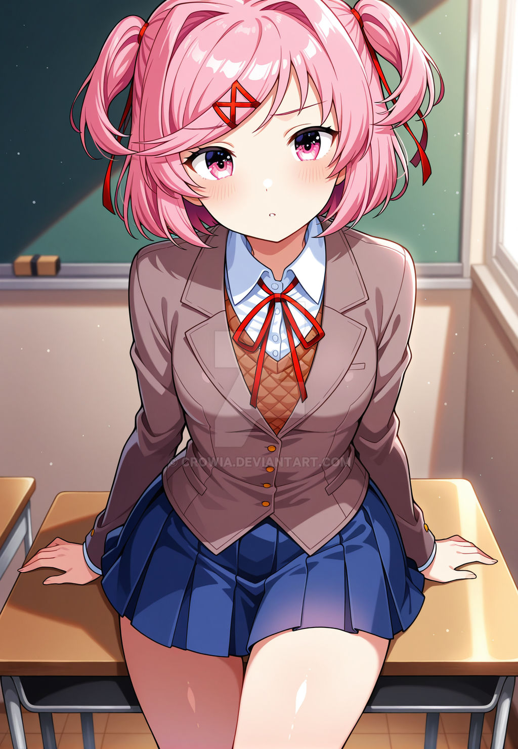 Natsuki From Doki Doki Literature Club By Crowia On DeviantArt natsuki-from-doki-doki-literature-club-by-crowia-on-deviantart