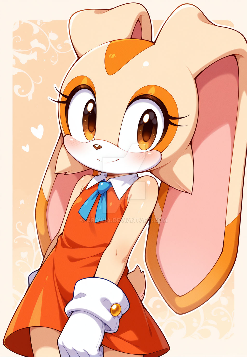 Cream The Rabbit Sticker And the cute Cream the Rabbit! by Crowia on DeviantArt