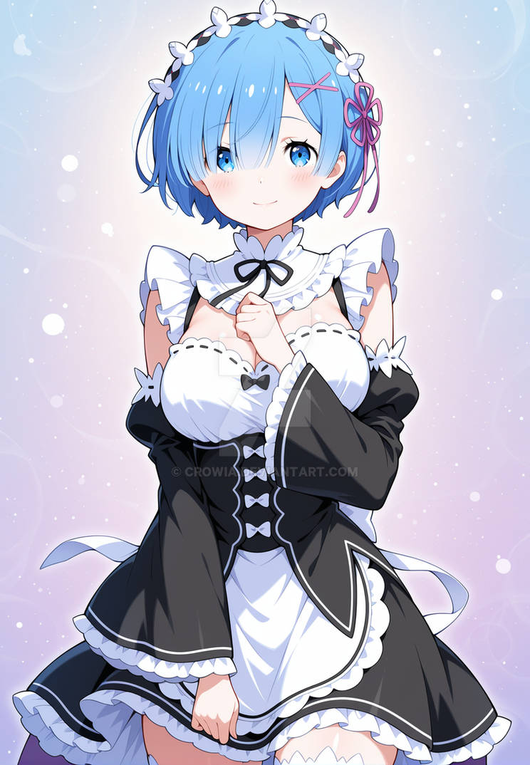 Rem will take care of you today by Crowia on DeviantArt