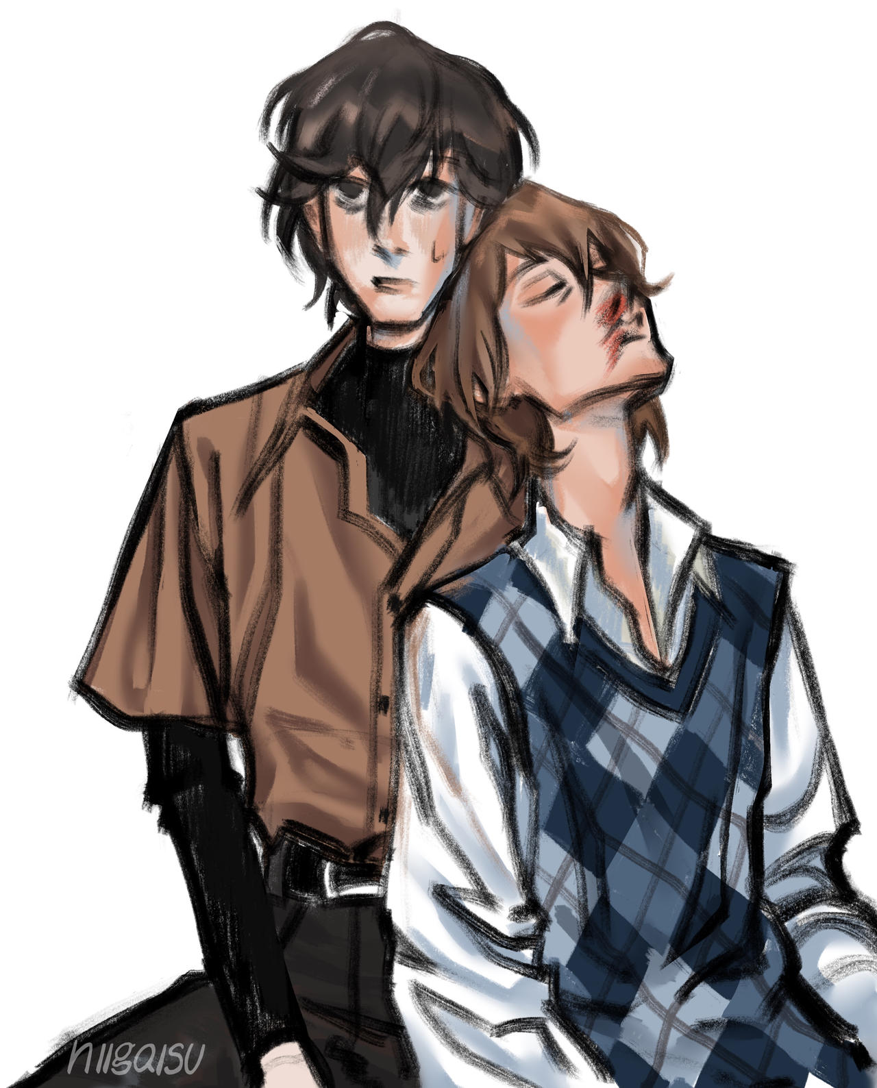 Ren Amamiya x Akechi Goro by Nigaisu on DeviantArt