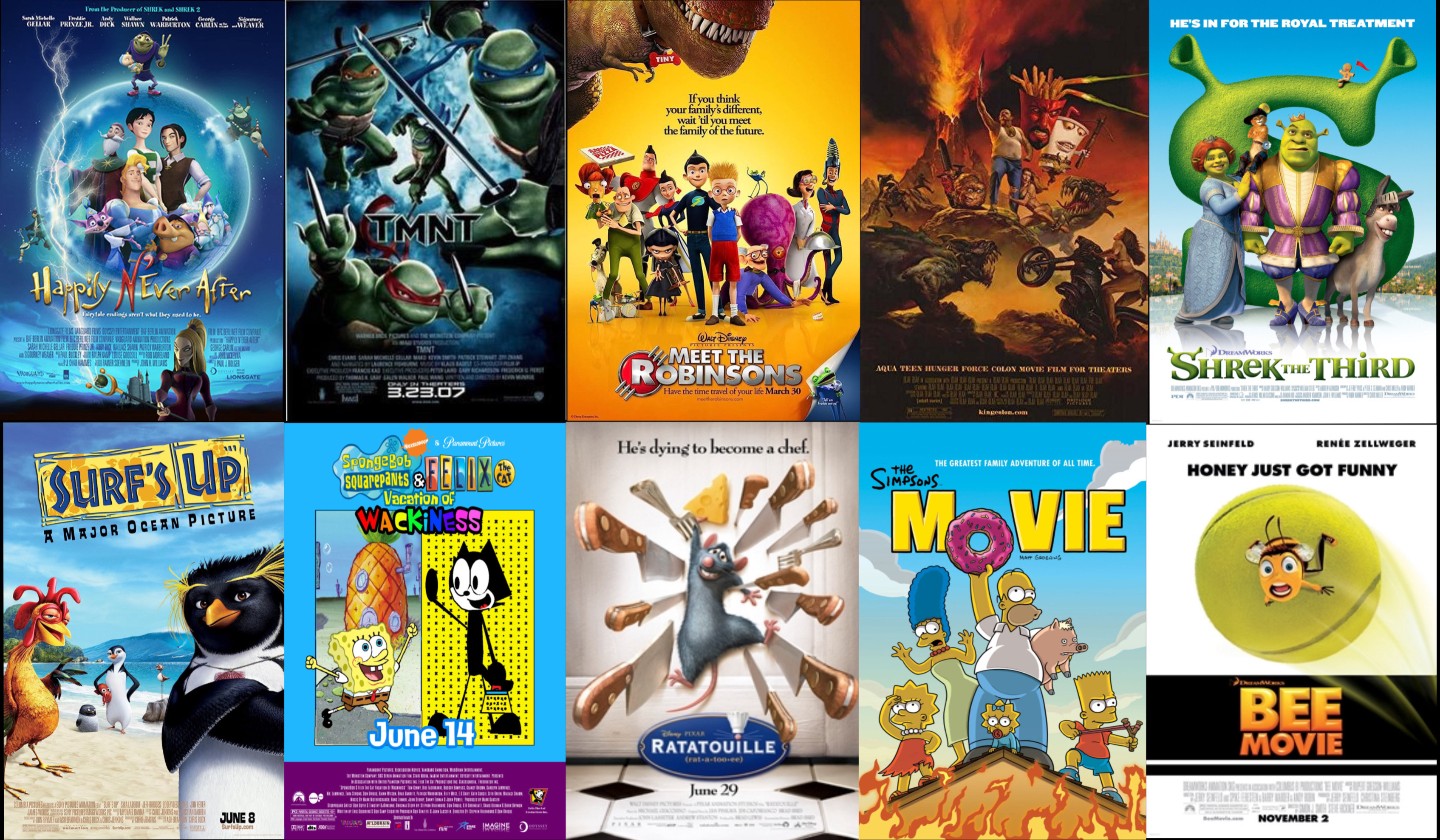 Theatrical Animated Films of 2007 by Squarepant2395 on DeviantArt