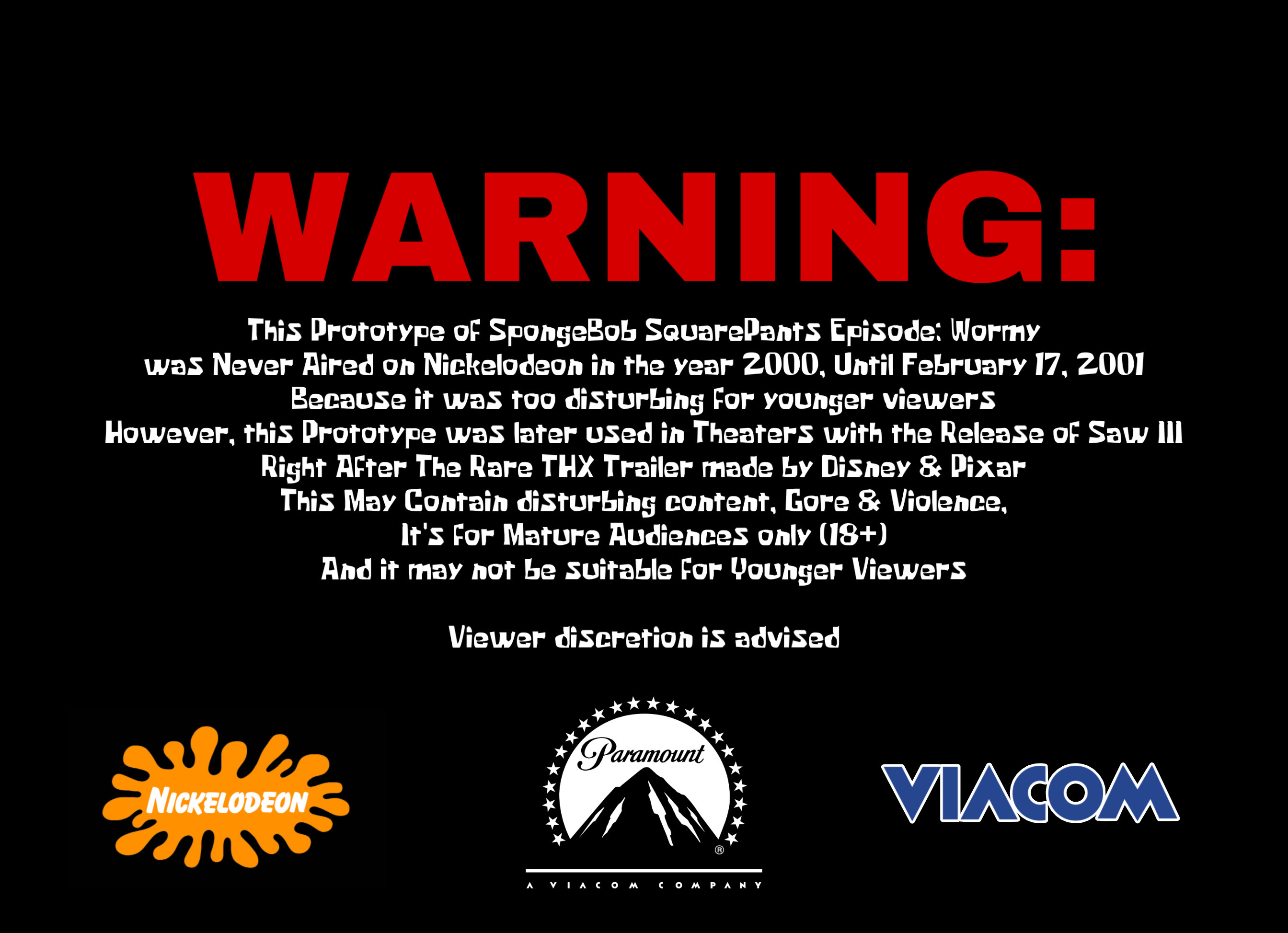 SBSP - Wormy Lost Prototype Warning Screen (2006) by Squarepant2395 on ...