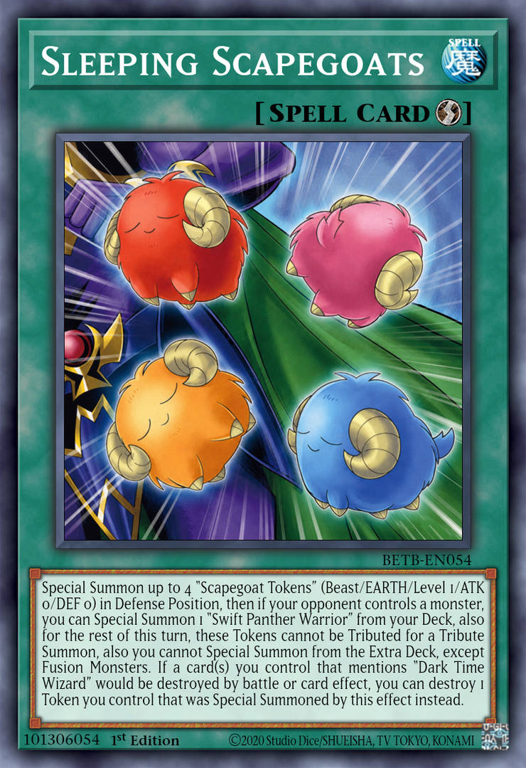 scapegoat yugioh card YU-GI-OH! - (BP01-EN042) - Battle Pack: Epic Dawn - 1st Edition All cards will be carefully packed for safe transit Scapegoat YuGiOh Cards