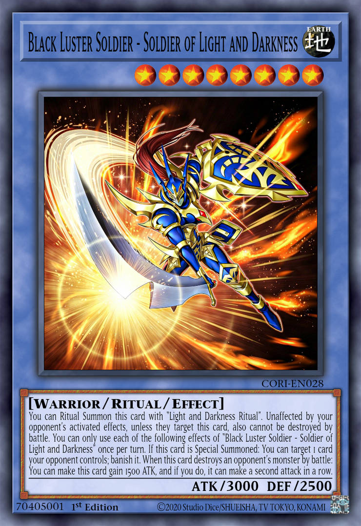 black luster soldier yugioh deck YU-GI-OH! - Soldier of Chaos - BLC1-EN002 - Secret Rare From the Yugis Legendary Decks set Black Luster Soldier - Envoy