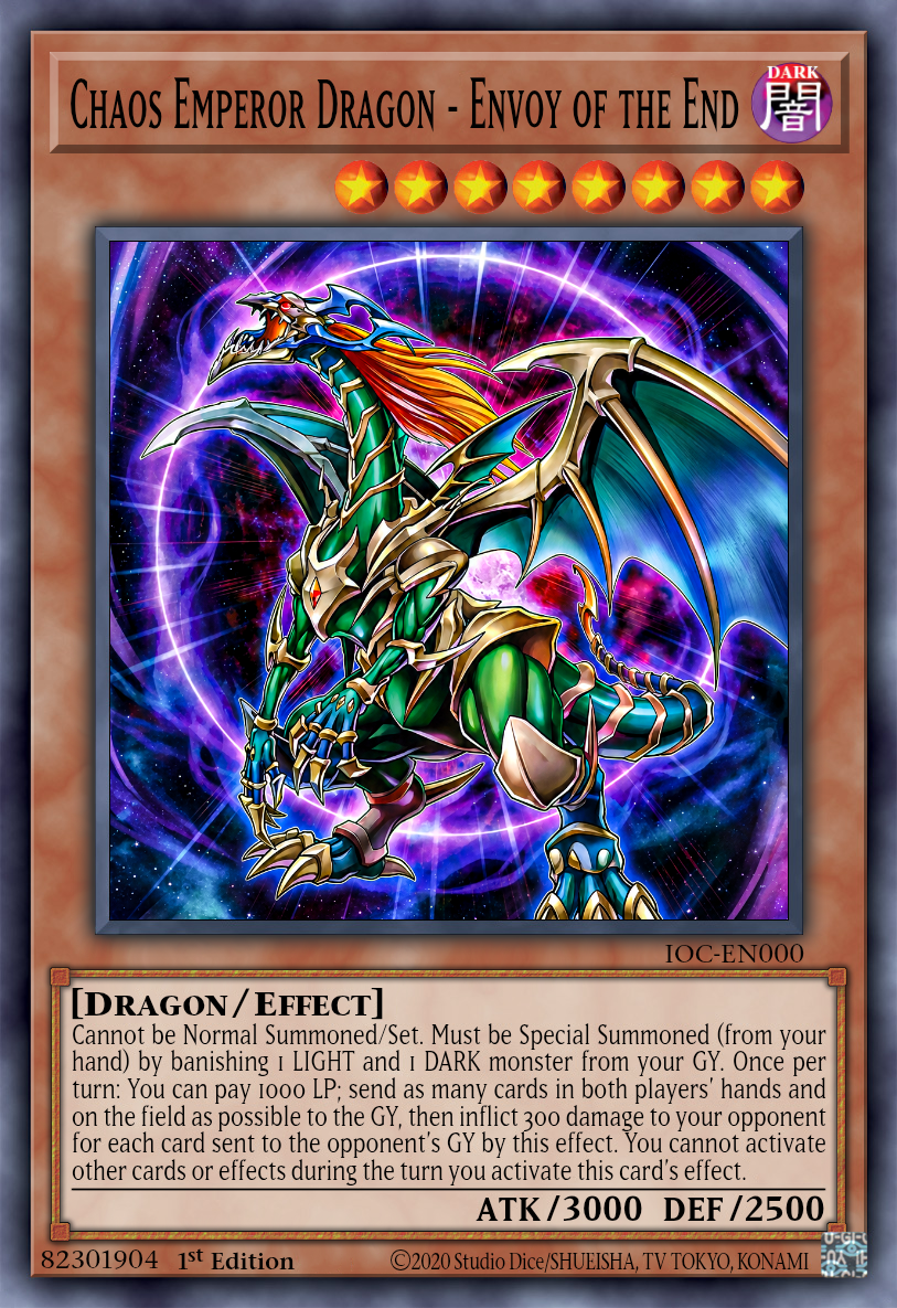 yugioh card chaos emperor dragon 3000 Defense Chaos Emperor Dragon - Envoy