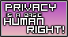 Privacy is a Right (Stamp) by MadKingFroggy