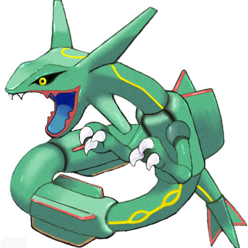 Shiny Mega Rayquaza  Dragon Pulse by ishmam on DeviantArt