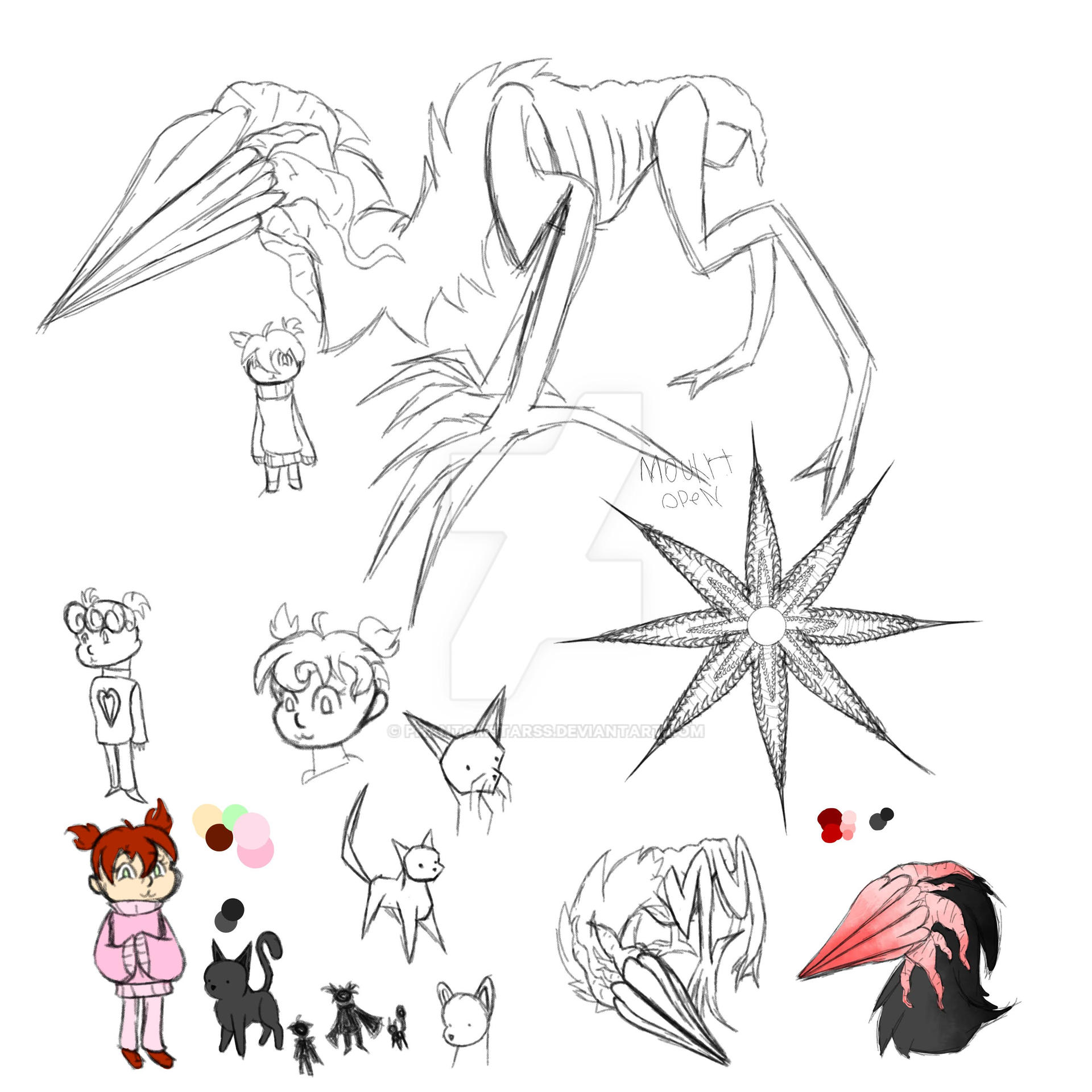 Some VERY ruff concepts for a original project. by PhantomStarss on ...