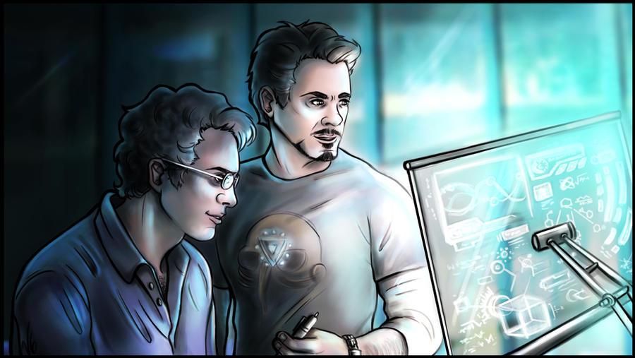 Tony Stark and Bruce Banner - Science Bros