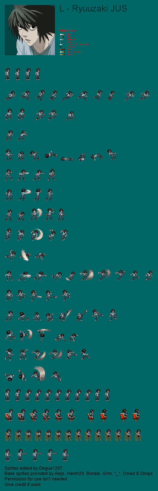 Jus Deviantart L JUS Sprite Sheet V1.2 by Degue-1297 on DeviantArt