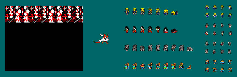 Final Fantasy IX NES Sprite Sheet