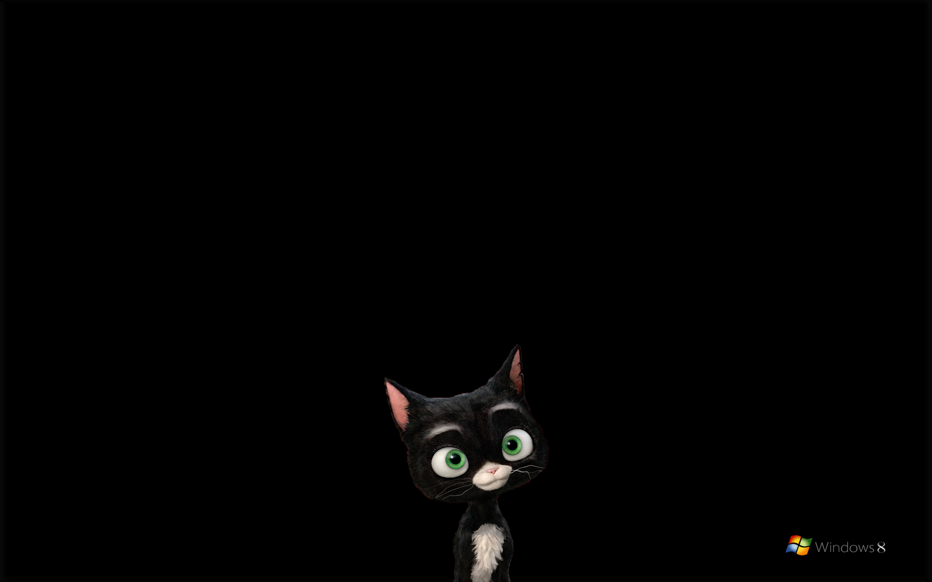 Win 8 dark Cat Wallpaper by kubines on DeviantArt Win 8 dark Cat Wallpaper by kubines on DeviantArt
