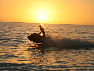 Jetski in the Gulf