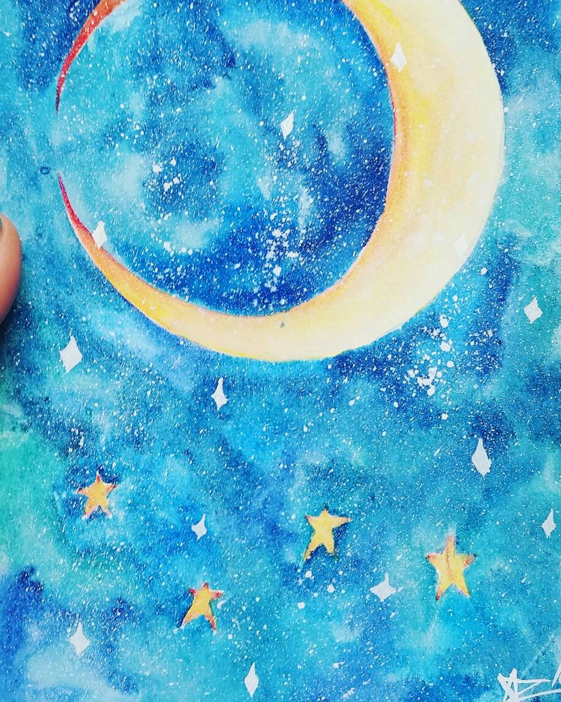 blue starry night by Tamoko on DeviantArt