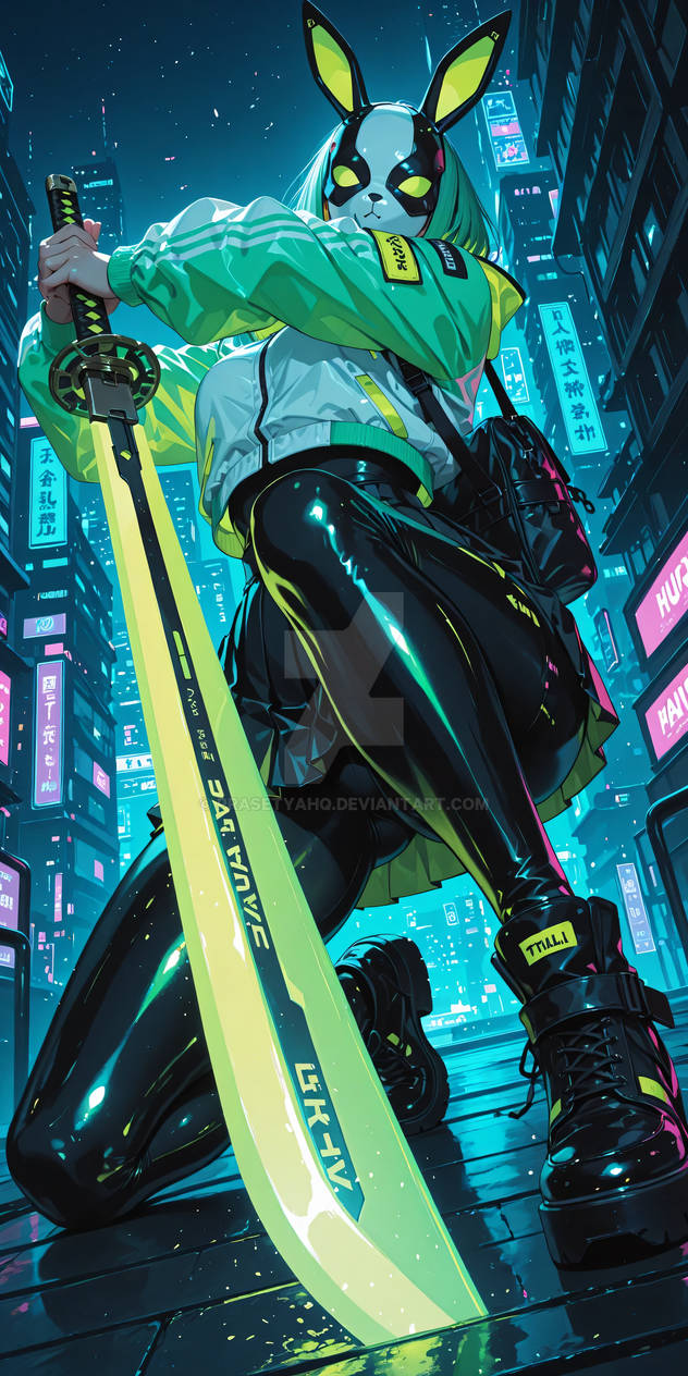 Green rabbit by PrasetyaHQ on DeviantArt