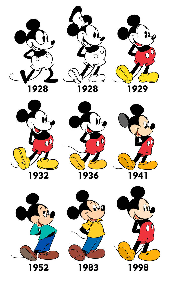 Magic Mouse Evolution Mickey Mouse Evolution Throught The Years by kpoppsus on DeviantArt