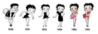 Betty Boop Evolution Throught The Years