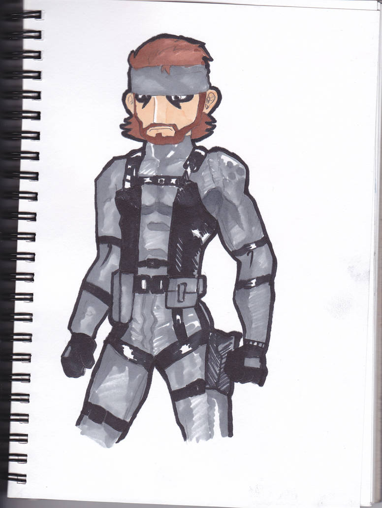 Solid Snake with markersssss by nick-rees on DeviantArt