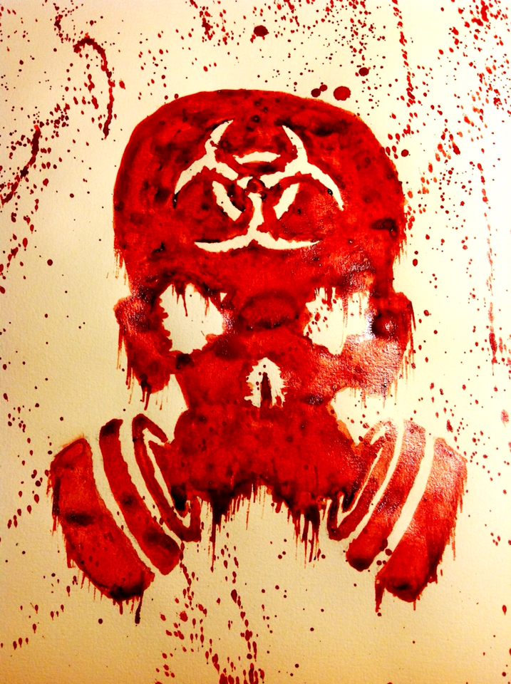 Blood Painting (Fallout Skull)